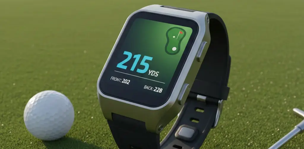 Montre intelligente sur un terrain de golf