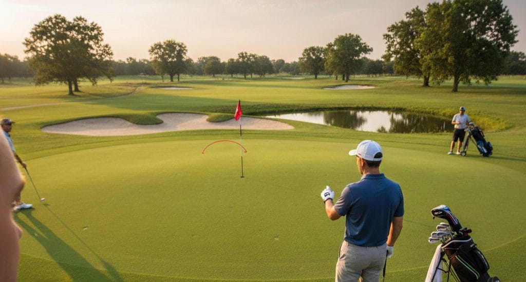 des golfeurs qui se questionne